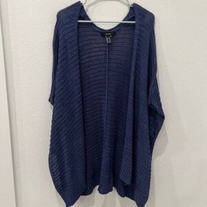 Women's Navy Open-Front cardigan